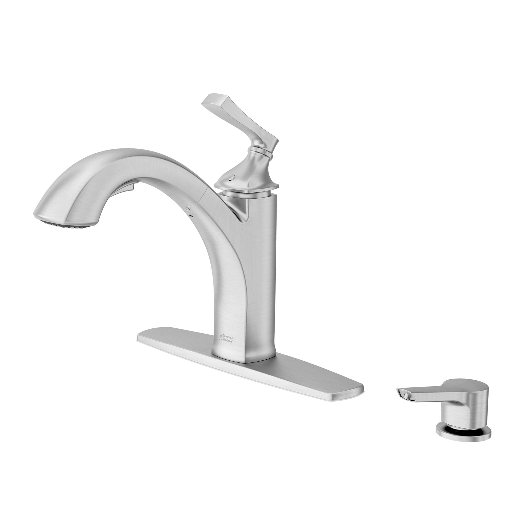 American Standard Kaleta Pullout Kitchen Faucet with Soap Dispenser